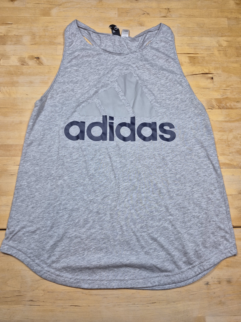 adidas Women’s Gray Logo Tank Top